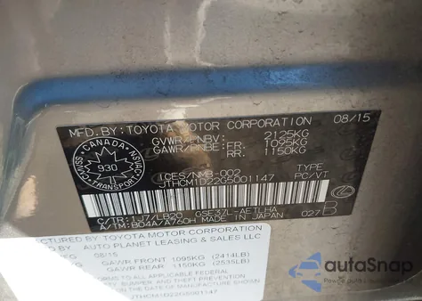 2016 Lexus Is 300 from USA, damaged, VIN JTHCM1D22G5001147